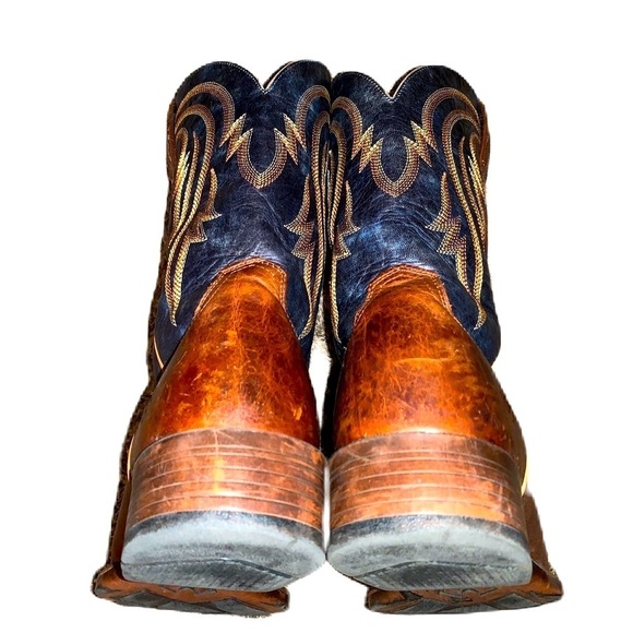 Ariat 12D Plano Western Boots Lightweight Square Toe - Picture 3 of 9